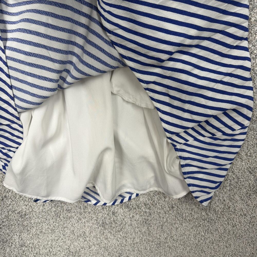 LOFT Sundress Size 8 Striped Nautical Preppy Parisian Career Casual Garden Party - Picture 6 of 12
